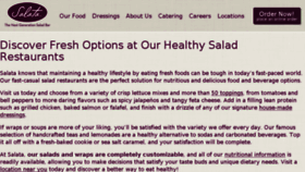 What Mysalata.com website looked like in 2018 (6 years ago)