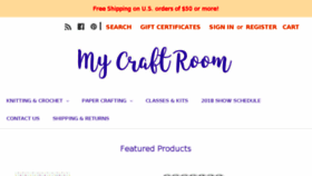 What Mycraftroom.com website looked like in 2018 (6 years ago)