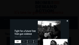 What Momsdemandaction.org website looked like in 2018 (6 years ago)