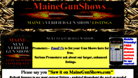 What Mainegunshows.com website looked like in 2018 (6 years ago)