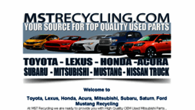What Mstrecycling.com website looked like in 2018 (6 years ago)