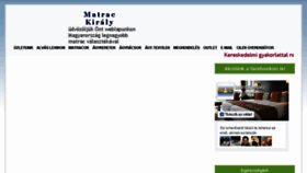 What Matrackiraly.hu website looked like in 2018 (6 years ago)