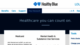 What Myhealthybluela.com website looked like in 2018 (6 years ago)