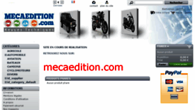 What Mecaedition.fr website looked like in 2018 (6 years ago)