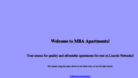 What Mbaapartments.com website looked like in 2018 (6 years ago)