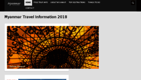What Myanmartravelinformation.com website looked like in 2018 (6 years ago)