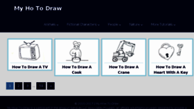 What My-how-to-draw.com website looked like in 2018 (6 years ago)