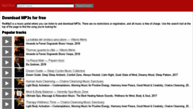 What Mp3red.me website looked like in 2018 (6 years ago)