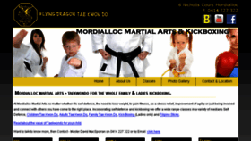 What Mordiallocmartialarts.com website looked like in 2018 (6 years ago)