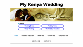 What Mykenyaweddings.com website looked like in 2018 (6 years ago)