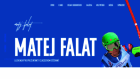 What Matejfalat.com website looked like in 2018 (6 years ago)