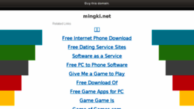 What Mingki.net website looked like in 2018 (6 years ago)