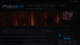 What Matzoball.org website looked like in 2018 (6 years ago)