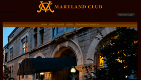 What Marylandclub1857.org website looked like in 2018 (6 years ago)