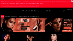 What Maybelline.es website looked like in 2018 (6 years ago)