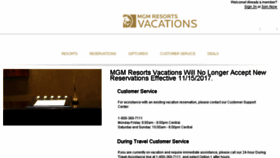What Mgmresortsvacations.com website looked like in 2018 (6 years ago)