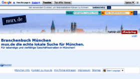 What Mux.de website looked like in 2018 (6 years ago)