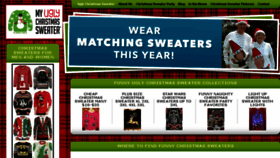 What Myuglychristmassweater.com website looked like in 2018 (6 years ago)