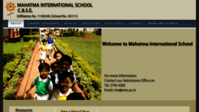 What Mahatmainternational.ac.in website looked like in 2018 (6 years ago)
