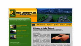What Majorcement.co.in website looked like in 2018 (6 years ago)