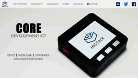 What M5stack.com website looked like in 2018 (7 years ago)