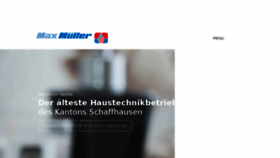 What Max-mueller.ch website looked like in 2018 (6 years ago)