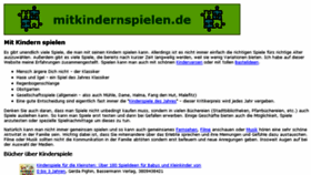 What Mitkindernspielen.de website looked like in 2018 (6 years ago)