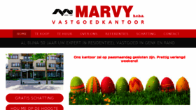 What Marvy.be website looked like in 2018 (6 years ago)