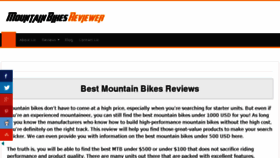 What Mountainbikesreviewer.com website looked like in 2018 (7 years ago)