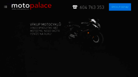 What Motopalace.cz website looked like in 2018 (6 years ago)