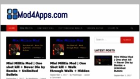 What Mod4apps.com website looked like in 2018 (6 years ago)