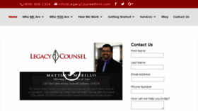 What Murillolawfirm.com website looked like in 2018 (6 years ago)