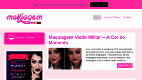 What Makiagem.com.br website looked like in 2018 (6 years ago)