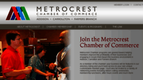 What Metrocrestchamber.com website looked like in 2018 (6 years ago)