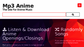 What Mp3anime.tk website looked like in 2018 (6 years ago)