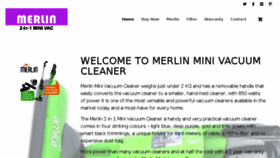 What Merlinminivacuumcleaner.com website looked like in 2018 (6 years ago)