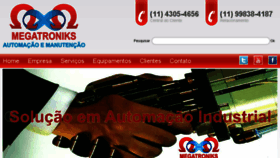 What Megatroniks.com.br website looked like in 2018 (6 years ago)