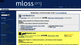 What Mloss.org website looked like in 2018 (6 years ago)