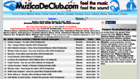 What Muzicadeclub.com website looked like in 2018 (6 years ago)