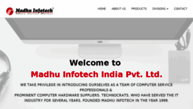 What Madhuinfotech.com website looked like in 2018 (6 years ago)
