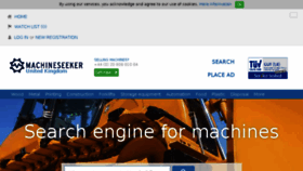 What Machineseeker.co.uk website looked like in 2018 (6 years ago)