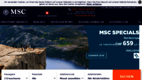 What Msckreuzfahrten.ch website looked like in 2018 (6 years ago)