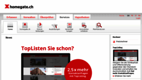 What Myhomegate.ch website looked like in 2018 (6 years ago)