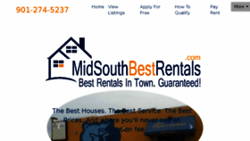 What Midsouthbestrentals.com website looked like in 2018 (6 years ago)