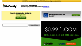 What Menzga.com website looked like in 2018 (6 years ago)