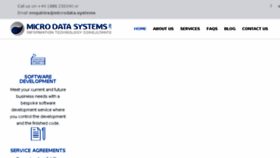 What Microdata.systems website looked like in 2018 (6 years ago)