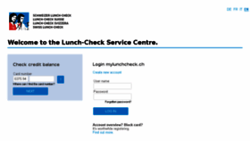 What Mylunchcheck.ch website looked like in 2018 (6 years ago)