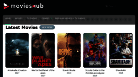 What Movieshub.to website looked like in 2018 (6 years ago)