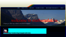 What Mathsmalakiss.com website looked like in 2018 (6 years ago)