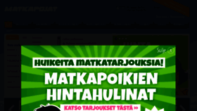 What Matkapojat.fi website looked like in 2018 (6 years ago)